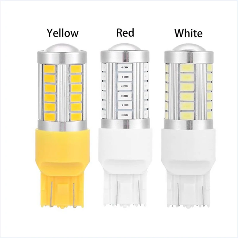 P21W BA15S 33 SMD 5630 5730 светодиодный Автомобильная резервная светильник двигателя тормозные лампы Габаритные огни 1156 1157 7440 7443