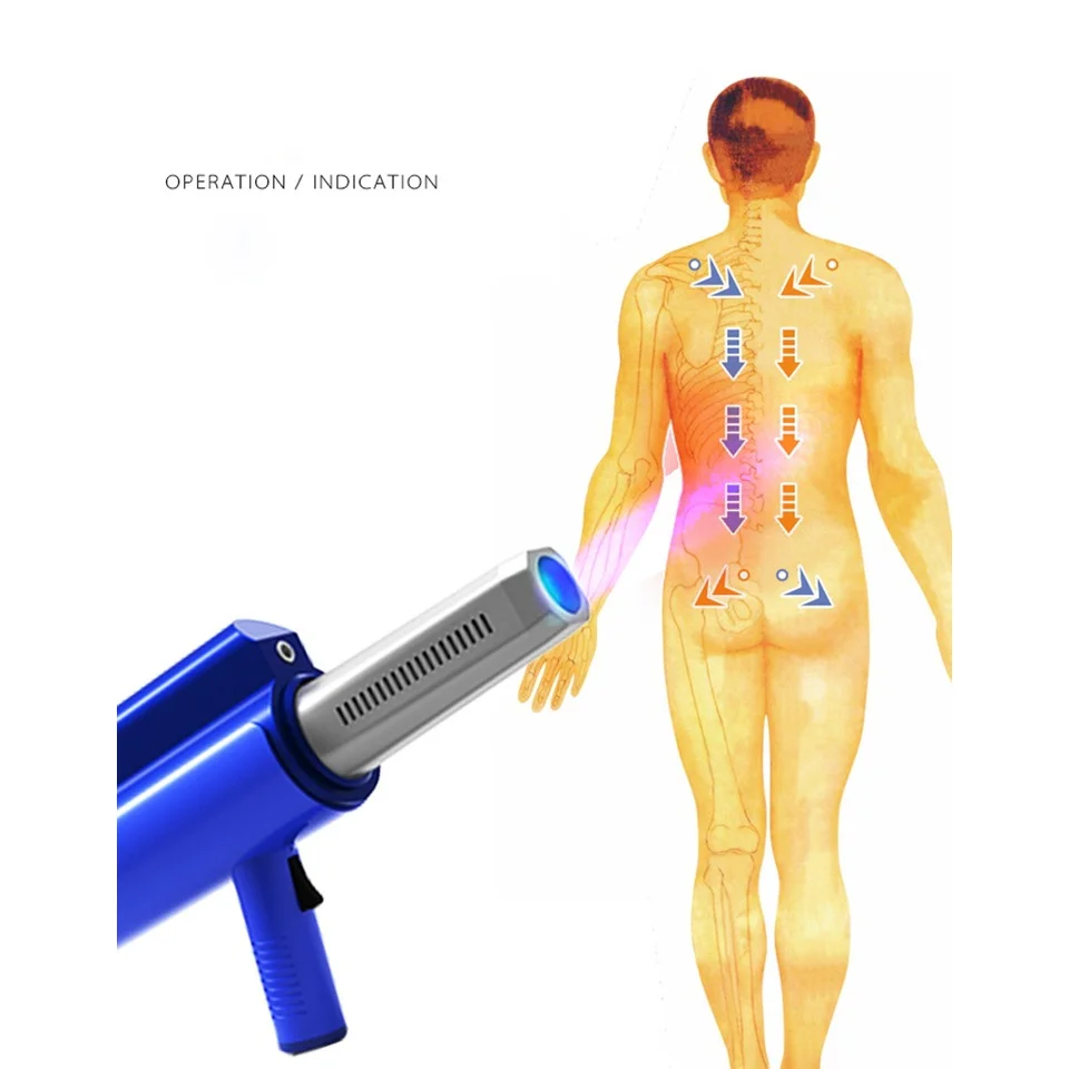 Термотерапевтический пистолет для клеток, прибор для теплопроводности, субздоровый инструмент для сохранения здоровья, Ti-H, пять элементов, энергетический инструмент