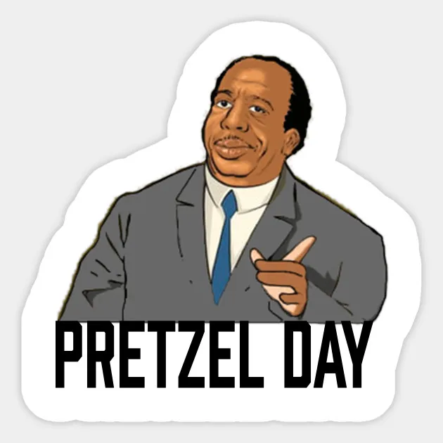 1 шт. Pretzel день Стэнли наклейки для блокнота тележка чехол рюкзак стол ПВХ