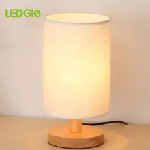 E27 деревянная настольная лампа аксессуары декоративные прикроватные лампы простая настольная лампа для E27 держатель для ламп торцевое освещение Уникальный тканевый оттенок