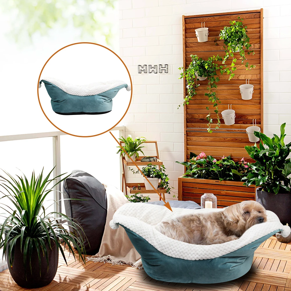 Dog Cat house Winter Warm Sleeping Bag Soft Cat Bed Calming Sleeping Ferry Pet bed Can be washed Removable Cushion Mat
