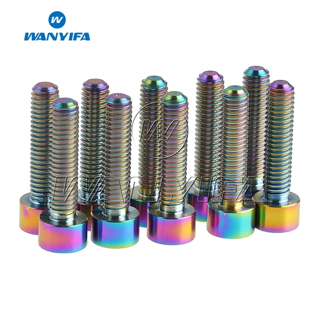 Viti In Titanio TC4/GR5 Testa Brugola, Misure M3 M4 M5 M6 M8 M10 - Colore Naturale, Per Progetti High-end