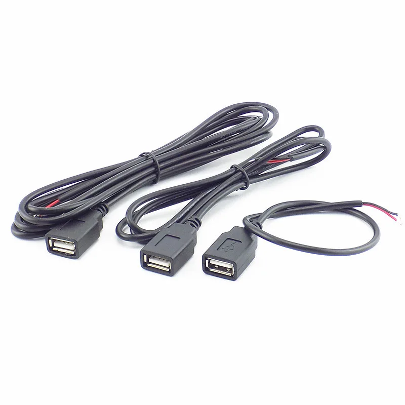 1 м 2 м 2 Pin 4 pin USB 2,0 A гнездовой разъем для зарядки питания кабель для зарядки deta удлинитель провода разъем DIY 5 в адаптер