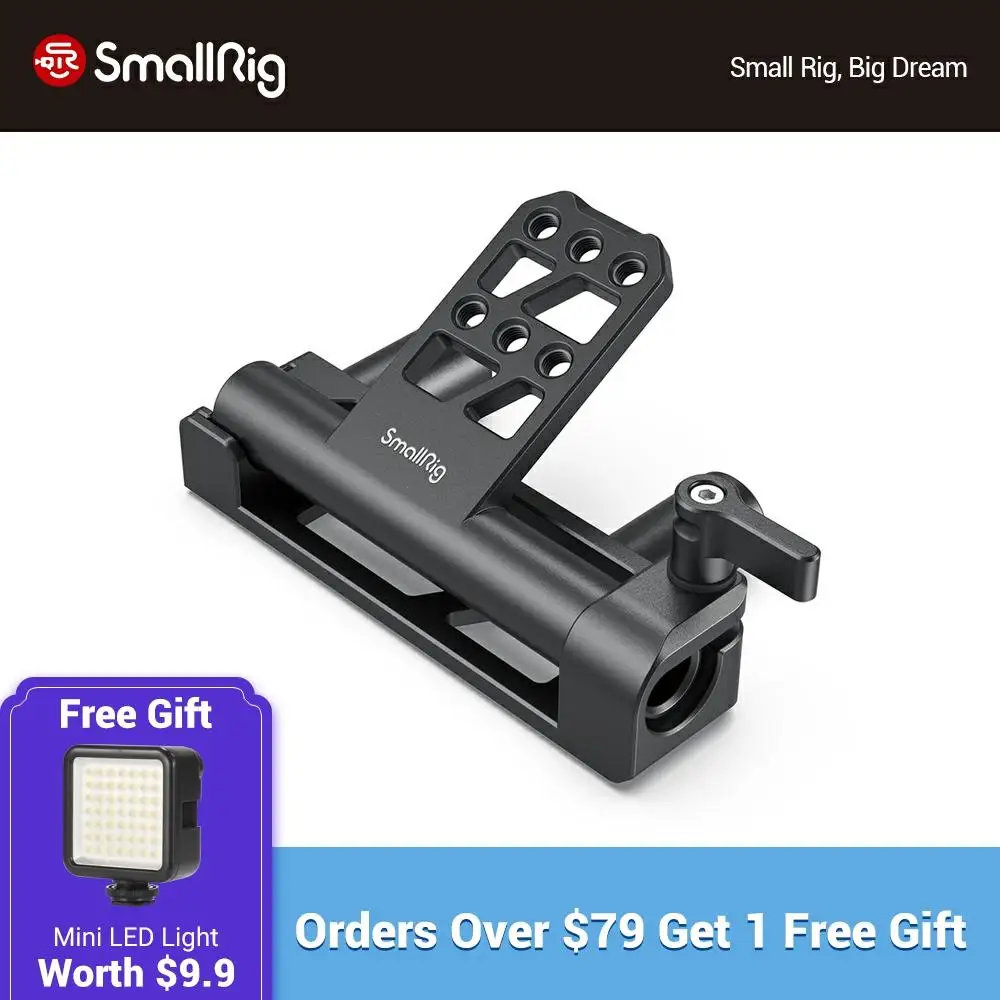 

SmallRig Dual 15mm Rod Battery Hinge With 1/4-20 threaded holes Lightweight & portable Angle-adjustable- 2802