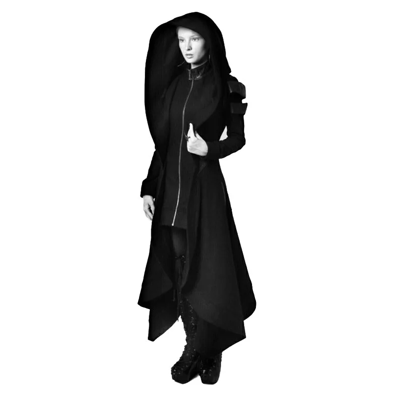 new XXXXXL XXXXL Women vintage Steampunk Victorian Gothic Coat Jacket Lace Trim Bandage Medieval coat costume