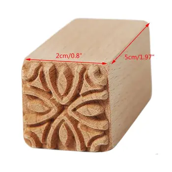 

Beech Hand Carved Stamps Leaf Flower Multi-pattern Pottery Printing Blocks Craft Y4UD