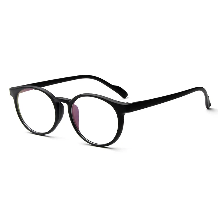 Matte Black Женские Классические винтажные круглые очки с цветами, оправа для мужчин и женщин, ретро овальные декоративные очки, могут быть заполнены линзами по рецепту - Цвет оправы: Matte Black