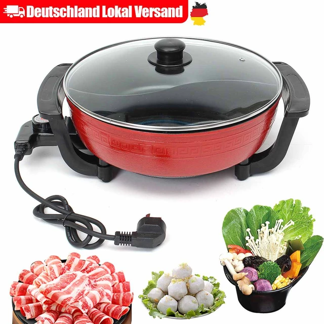 1300W Electric Hot Pot Soup Pots Stainless Steel Non Stick