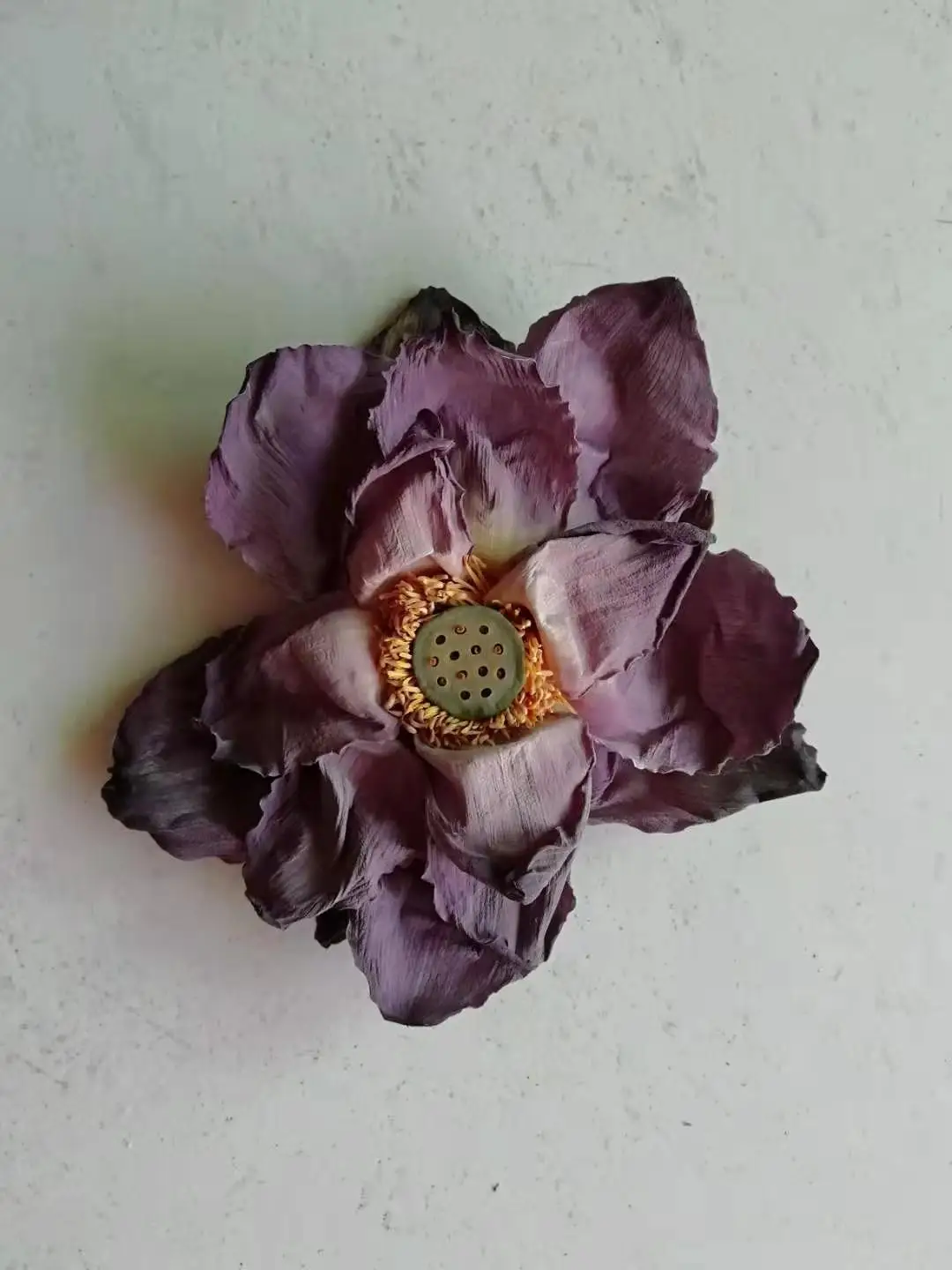 Засушенный натуральный цветок лотоса Свадебные и вечерние украшения биоразлагаемые цветы 1 шт./пакет