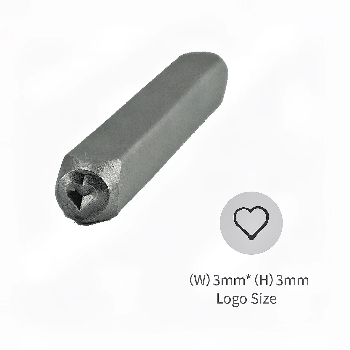 Description Picture 6 of itemMetal Stamping Metal Stamp Metal Stamps Heart Symbol Metal Punch Stamps Love Heart DIY Leather Stamps Jewelry Stamping 1/8 (3mm)