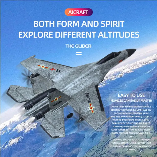 EPP RC Airplane 2.4GHz 3CH 6-axis Gyro RC Gliding Plane SU35 Fixed Wing Aircraft Foam Dron Electric Remote Control Outdoor Toys 3