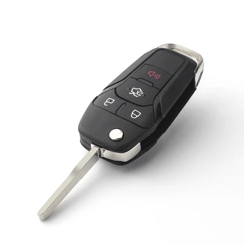 KEYYOU 3 1/4 pulsanti Flip chiave remota Keyless Entry Fob 315MHz ID49 Chip per Ford Fusion 2013-2015 ID FCC: N5F-A08TAA HU101 - KEYYOU 3 1 4 pulsanti Flip chiave remota Keyless Entry Fob 315MHz ID49 Chip per