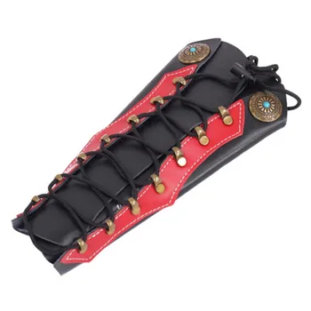 

1pc Protector Guard For Hunting Restraint with Hardware Fasteners Hunting Traditional Cowhide Archery Arm