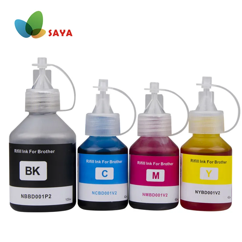 Refill Ink Bottles Compatible for Brother DCP-T300//500W//700W Printers BT6000//5000 4 Pack