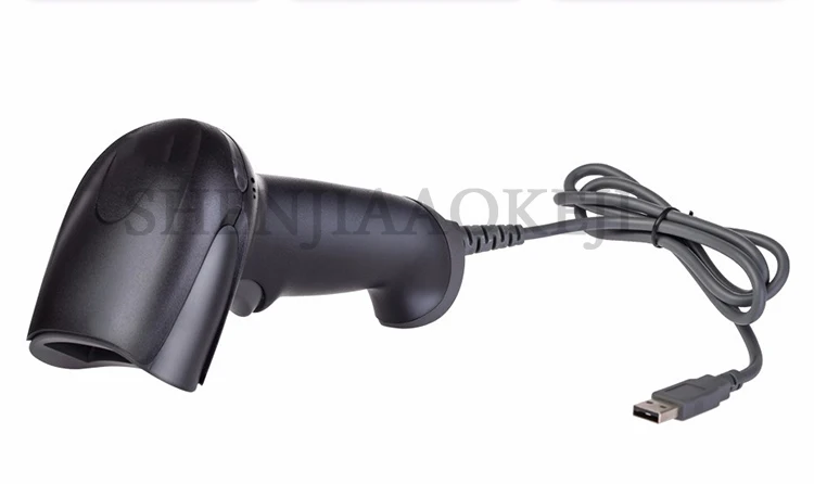 Scanner de Código de Barras Scanner a Laser com Fio Arma de Código de Barras sem Fio Scanner a Laser Vermelha com Fio Scanne 1d Luz 7 de barras sem fio scanner a laser