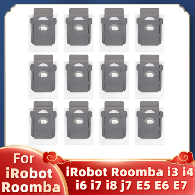 For iRobot Roomba i3 i4 i6 i7 i8 j7 E5 E6 E7 Robot Vacuum Cleaner Spare Parts Accessories Main Side Brush Hepa Filter Dust Bag 12 Dust Bag