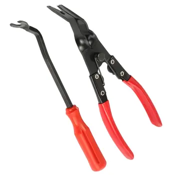 

Two Pieces Light Clamp Down Press Rubber Buckle Dismounting Forceps + Door Plate Rubber Buckle Screwdriver
