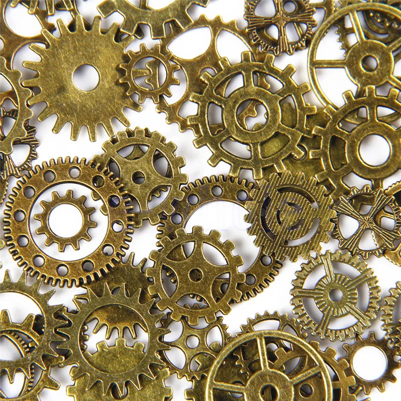 50 г/упак. стимпанк Cyberpunnk Mix Cogs детали часов Шестерня DIY ремесла игрушка аксессуар
