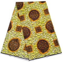 Голландский Настоящий Воск Анкара Африканский блок воск принты ткань хлопок Нигерия обертка 6 ярдов