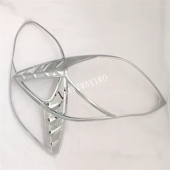

2pcs ABS HEAD LAMP COVER Car Chrome Strips For Toyota Yaris 2008-2013 XP90 Accessories Headlamps Cover Trim