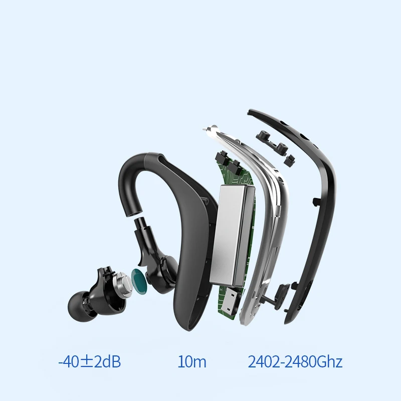 X01 Bluetooth Headset Bluetooth V5 0 Handsfree Business Wireless Headphone Earbuds Stereo Sport Earphone