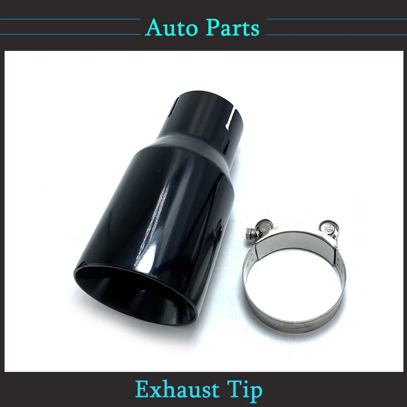 1PCS Car Accessories Modification Black Stainless Steel Flat Edge