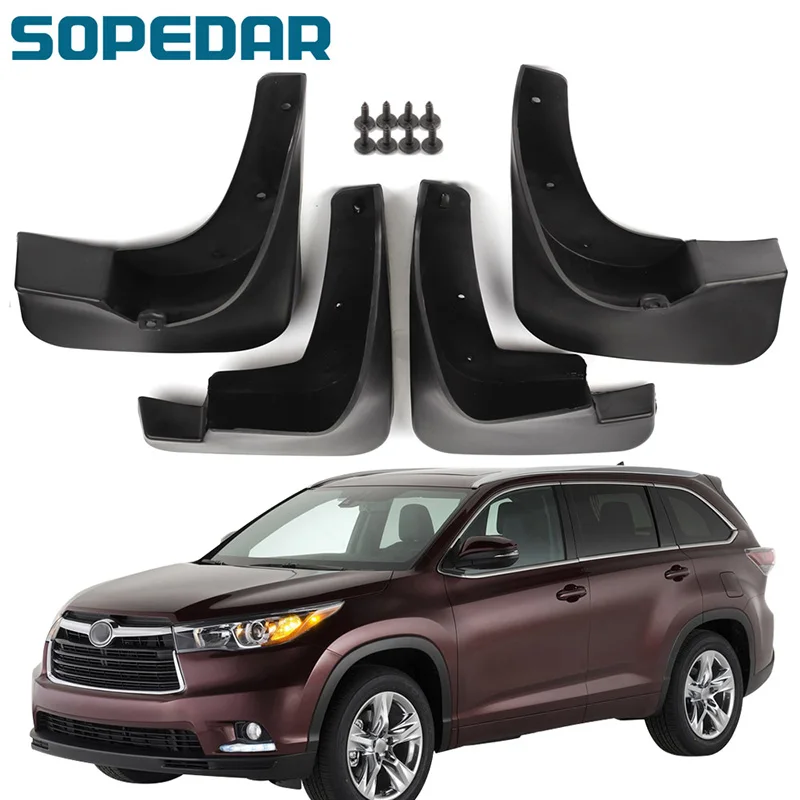 SOPEDAR крыло для Toyota Highlander 2015 2016 2017 2018 2019 Брызговики передние и задние части