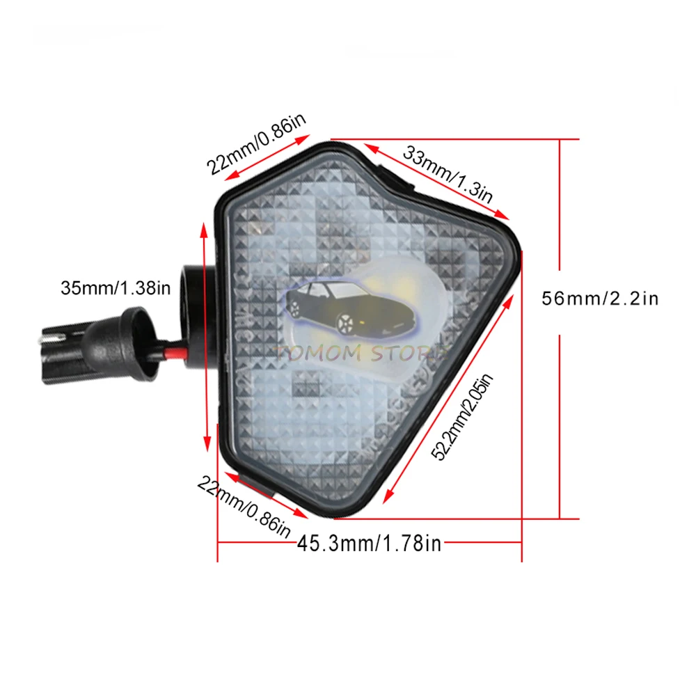 ޸  W204 W212 W176 W246 W219 W221 ̽ LED ̵ ̷  Ʈ  ũ ȭƮ 2PCS