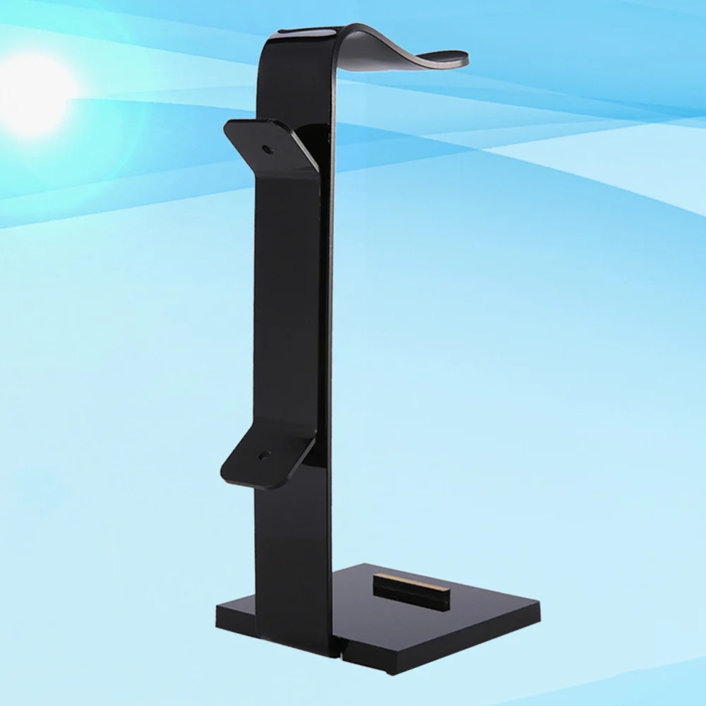 1Pc Headphone Display Stand Acrylic Durable Detachable Stereo Headphone Bracket Headphone Holder Headset Rack for Office Dorm Ho