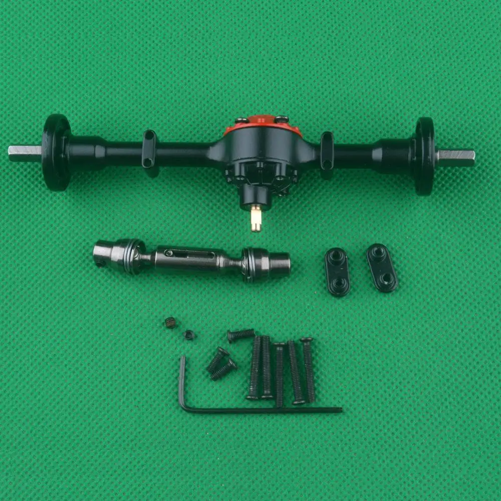 

WPL D12 D16 RC Car spare parts Upgrade metal rear axle Drive shaft Cup Differential Rear gearbox assembly
