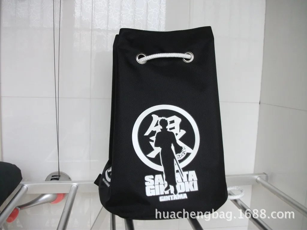 Рюкзак Gintama, школьная сумка Gintama, сумка на шнурке, сумка на одно плечо, настраиваемая