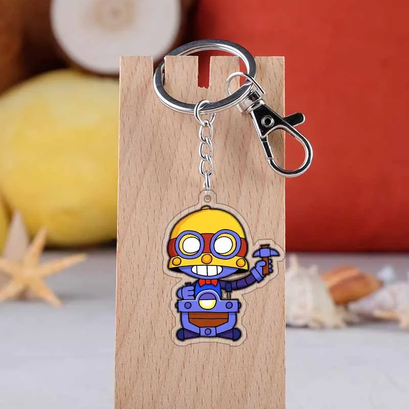 anime Brawl Action Toy Figure keychain Shelly Colt Jessie Brock Dynamike El primo Barley Poco Ricochet Darryl Penny Frank Morti - Цвет: H