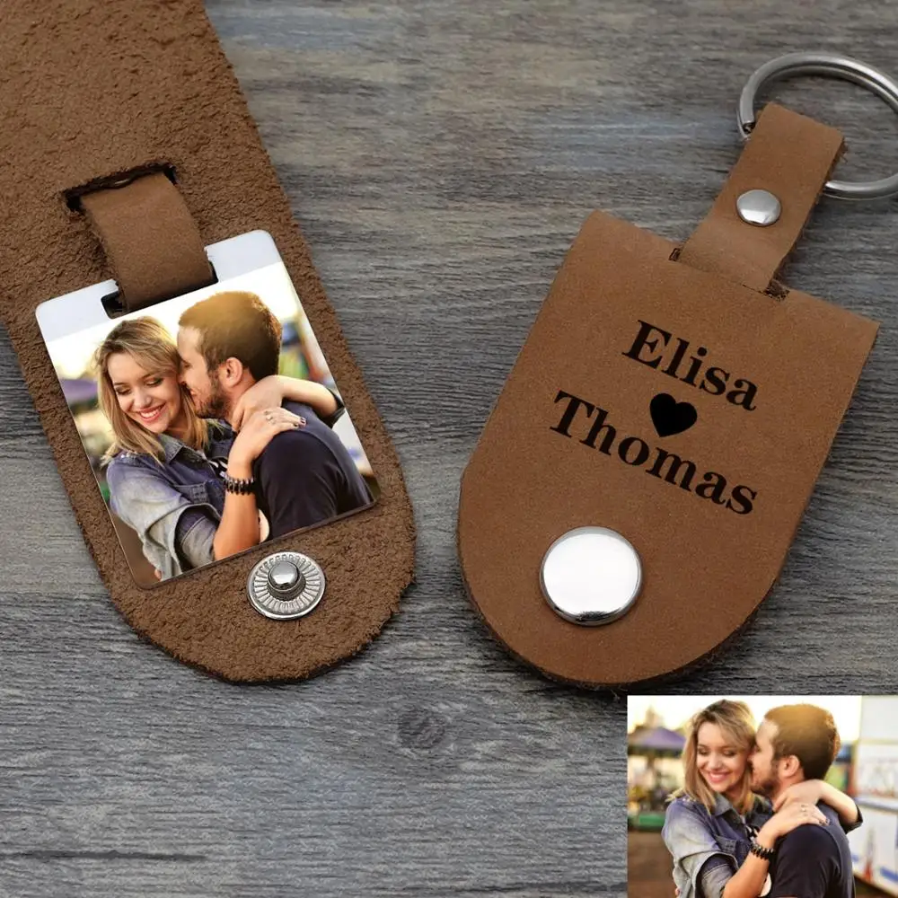 Keychain Gift Boyfriend-Picture Personalized For Him Photo Anniversary