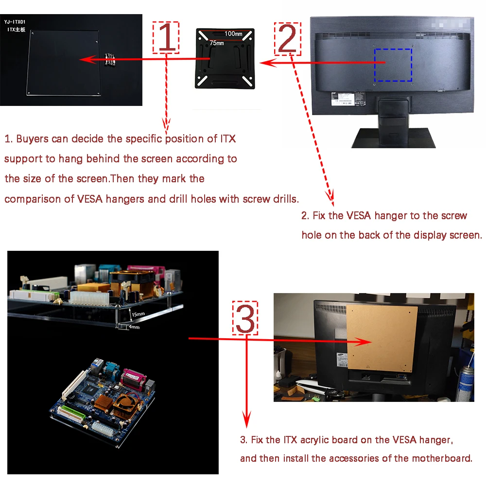 Diy PC разгонный тестовый стенд открытая рамка для ITX MATX ATX компьютера мини ПК HTPC воздушный чехол кронштейн DIY голая поддержка видеокарты