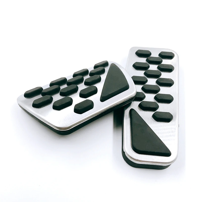 

2Pcs/Lot Car Gas Brake Pedal Cover Auto Stainless Steel Foot Pedal Pad Cover For Jeep Wrangler 2018 2019 2020 Car Accessories