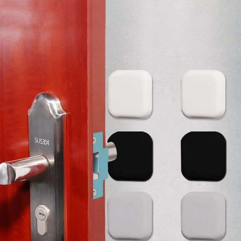 Punch-free Thickened Door Touch Silicone Anti-collision Door Mat Mute Cushioning Handle Household Bathroom Stop