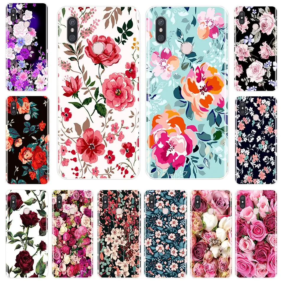 Phone Case Silicone For Xiaomi Mi Max 1 2 3 Colorful Flowers Soft Back Cover Note Mix 2S | Мобильные телефоны и