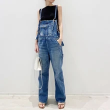 

Plain Casual Full Length Slim Women's Jumpsuit Jeans Fashion 2021 Fall Lady's Clothing Loose Casual Spring Fashion Cute Girls