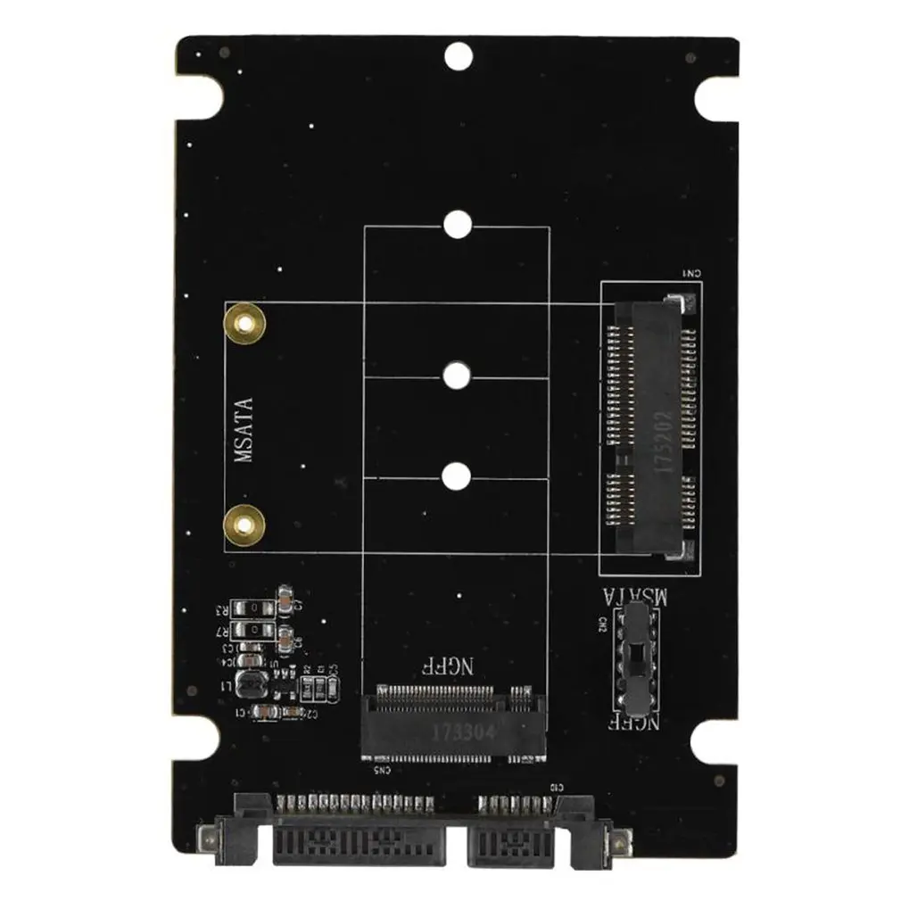 2 в 1 mSATA-SATA NGFF M.2 к SATA3 конвертер PCB адаптер Карточка SSD диск для Windows для Vista