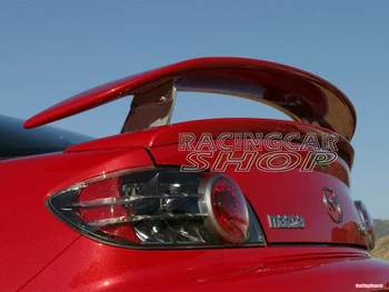 

UNPAINTED MSPEED GT SPORT REAR WING TRUNK SPOILER 1PAIR WITH Bracket For MAZDA 04-11 RX8 T017F
