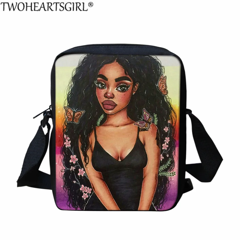 Twoheartsgirl меланин в африканском стиле с принтом для девочек, школьная сумка для девочек Для женщин ноутбук рюкзак 3 шт./компл. младшего школьника Rrucksack - Цвет: LH1254E