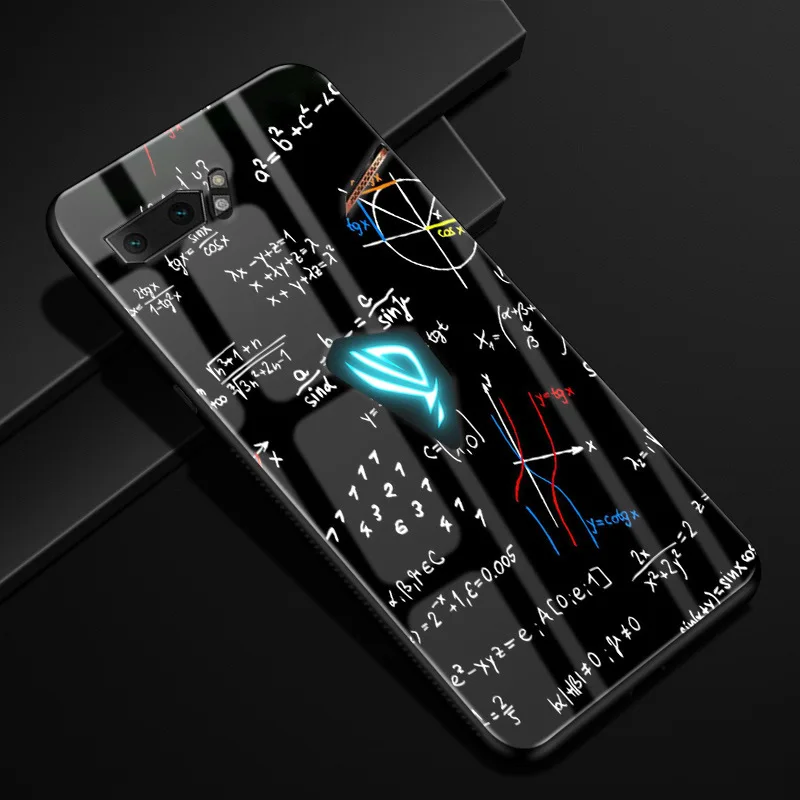 Чехол для Asus ROG Phone II, жесткое стекло для ПК, чехол для телефона, черный ТПУ, бампер для Asus ROG Phone2 ZS660KL Phone II 2, чехол - Цвет: 27