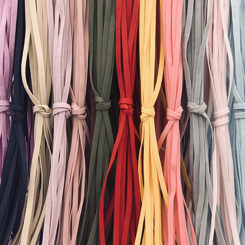 5-10-20-Yards-5mm-Colorful-Soft-Hair-Band-Mask-Ear-Strap-Color-Elastic ...