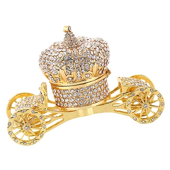 

Crown Carriage Jewelry Box Trinket Gift Storage Organizer Decoration Ornament