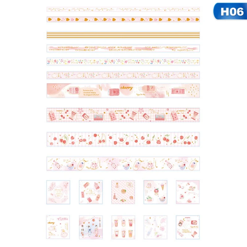 Серия соли 10 шт. наклейки 10 шт. лента японская бумага DIY ручная книга маскирующая лента клейкие декоративные ленты Канцелярский набор