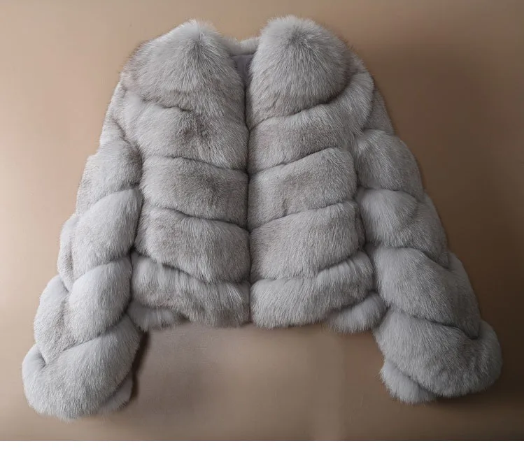 OFTBUY настоящий в меховой верхней одежде роскошный зимний жакет для женщин натуральный Лисий Мех Толстая теплая уличная Женская Повседневная Верхняя одежда Новинка