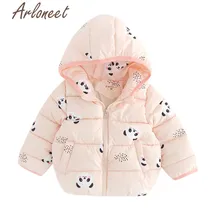 ARLONEET/пальто с героями мультфильмов; ультратонкий пуховик для новорожденных девочек; пальто с капюшоном с изображением животных; Верхняя одежда на молнии для мальчиков; зимняя детская парка