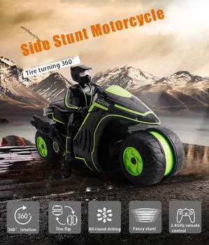 

Hot Selling RC Motorcycle 2.4Ghz Remote Control 360 Degrees Rotating Drift Stunt Motorbike High Speed Racing Motorcyle L