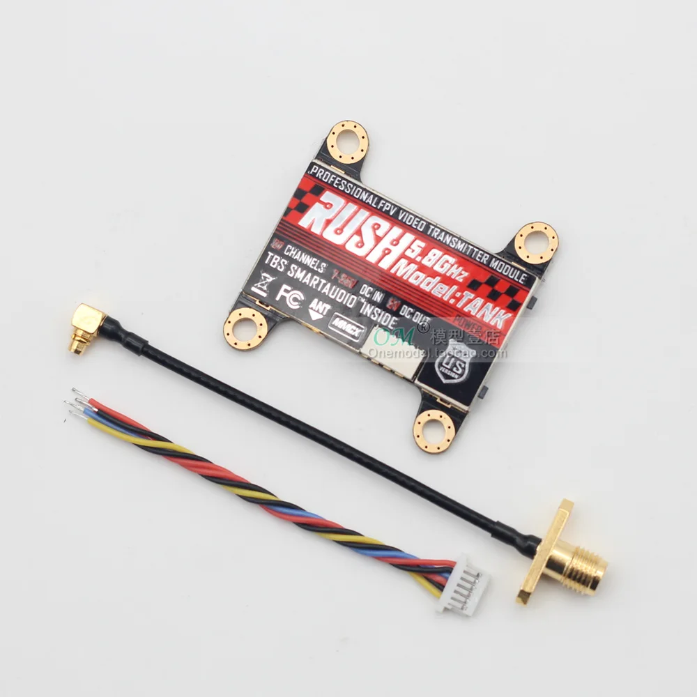 New RUSH VTX TANK 5 8G 48CH 25mW/200mW/500mW/800mW переключаемый 7 25V AV Передатчик RaceBand / LowRace встроенный