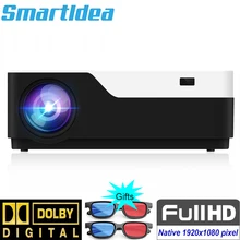 SmartIdea FULL HD 1080P проектор 1920x1080 пикселей светодиодный 5500 люмен проектор домашний кинотеатр Видеопроектор HDMI USB VGA AV